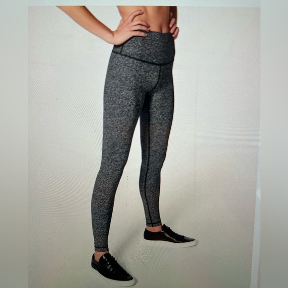 Lululemon Wunder Under High Rise Tight legging 28" Heathered Black Size 8 - Picture 1 of 4